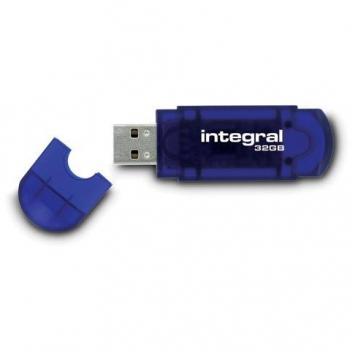Lecteur flash USB Integral EVO 32 Go USB 2.0 bleu transparent