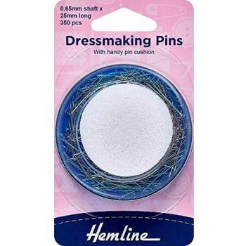 Hemline Dressmakers Pins 25mm