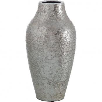 Vaso in ceramica trasparente argento 23 x 23 x 40 cm