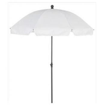 Parasol Blanco de Acero 200x200 cm con 8 Varillas