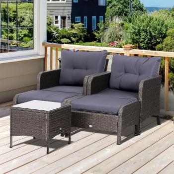 Outsunny 5 Piece PE Rattan Furniture Set