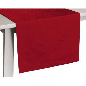 Tischläufer Cordoba (1‑Teil) – Pichler, bügelfrei, burgundfarbig