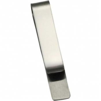 8Seasons Black Silver Tie Clip