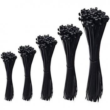 Attaches de câble Samione, Fixation Nylon 3.6 * 200 mm Noir