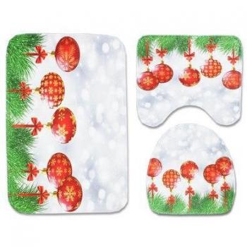 Festive Santa Claus Toilet Rug