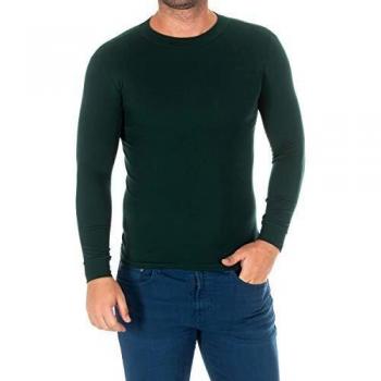 Langarm menswear t-shirt met halve hoge kragen 1625-H
