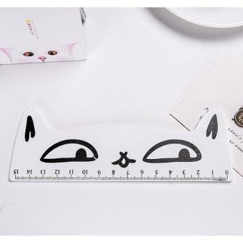 Regla Escolar Kawaii Gato