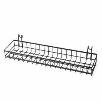 Wanddeko EVL1840, Schwarz, 40 x 9 x 11 cm, 100% Metall