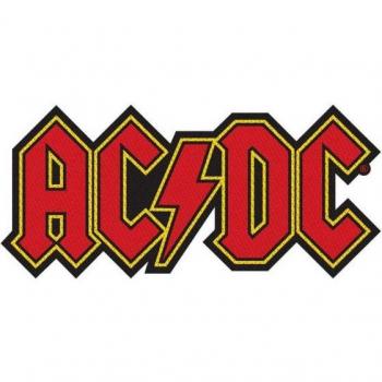 Insigne découpé AC/DC rouge taille unique