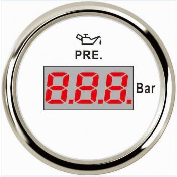 Medidor de Presión de Aceite Digital 52mm para Barcos