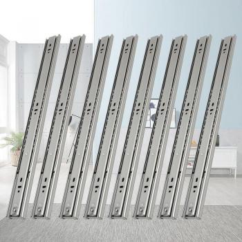 Guías Telescópicas Hengda para Cajones 45 mm – Longitud 450 mm, 8 Partes