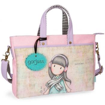 Bolso Bandolera Gorjuss Perdido en la Música, 39 cm, 7.1 Litros, Multicolor