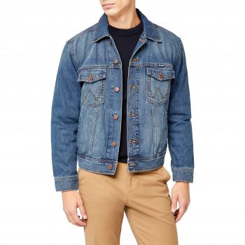 Classic Blue Jeansjacke für Männer – Wrangler – Mid Stone 14v – XXL