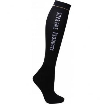 Supreme Unisex Erwachsene Dünne Turniersocken (Schwarz) – UK 4–8