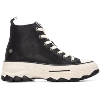 Baskets Refresh 173078 en cuir noir