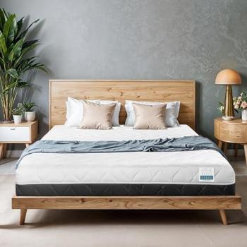 Colchón de memoria Wave Flow 80x200, 20cm, Soporte ortopédico, Hipoalergénico, Funda lavable, Hecho en Italia
