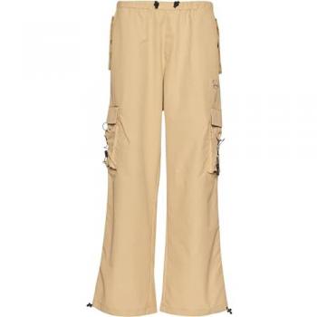 Karl Kani Damenweite Parachute-Hose Sand Größe M
