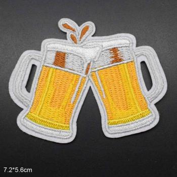 Gelbe Aufnäher für Bekleidung