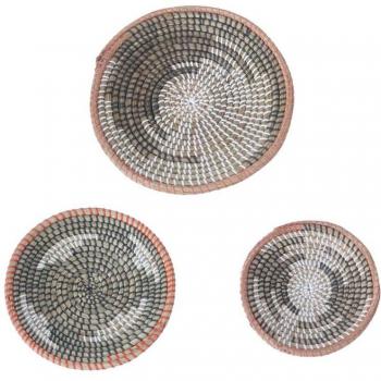 Panier Murale Boho – Assiette à Fruits et Plateaux 3 pièces