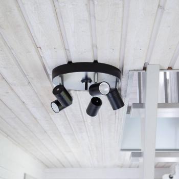 Black Matte 5‑Bulb Rydéns Correct Downlight