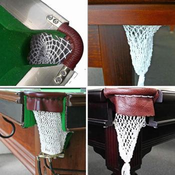 Redes de cuero para mesa de billar