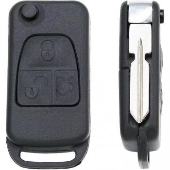 Key Fob Replacement Shell HU39/HU64 Uncut Blade for Mercedes Benz ML320 ML55 AMG C230 S500 E420 500SL C280