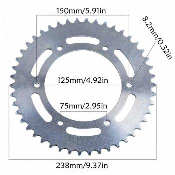 Piñón Trasero 37T/41T/46T para ATV y Dirt Bike 110/125/140cc