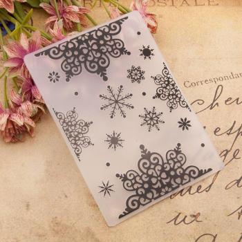 Embossage flocon de neige pour bricolage