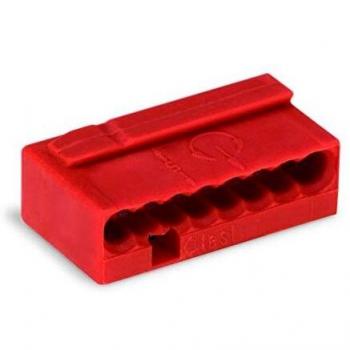 Wago Micro Push Wire Connector 8-Conductor Terminal Block Red