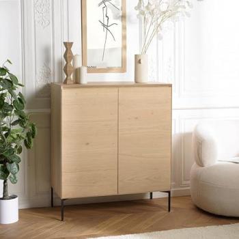 Buffet MACABANE MAXENDRE Pieds Métal Noir 2 Portes