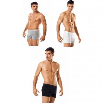 3er Pack Herren Boxershorts Schwarz, bequem und flexibel