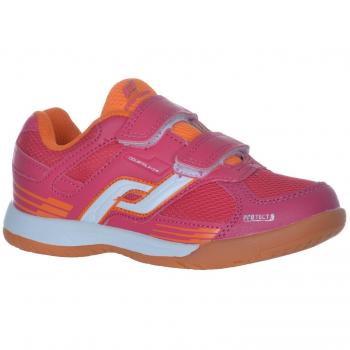 Pro Touch Kinder Indoor-Schuh Courtplayer, Klettverschluss, Rot, 28 EU