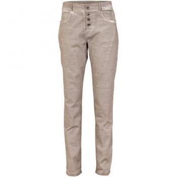 Heine Pantaloni Lino Beige Semplice