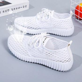 Zapatillas de Tenis Blancas y Negras para Mujer