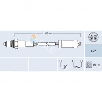 Sonda Lambda 77238 FAE – Controle de Emissões Automobilístico
