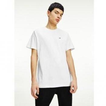 Camiseta Tommy Jeans Clásica Jersey Cuello Redondo Blanco