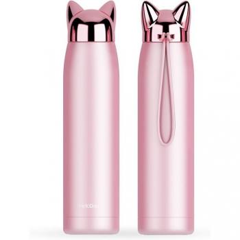 Double Wall Stainless Steel Cat Ear Mug 320ml