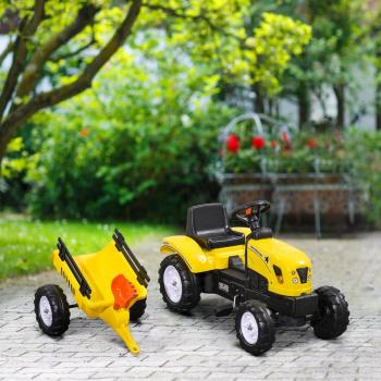 HOMCOM Pedal Go Kart Ride On Tractor