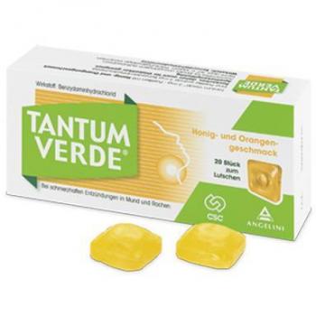 Tantum Verde® Honig-Orange Geschmack Pastillen