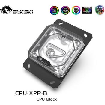 CPU‑Block Bykski XPR‑B RBW – Kupfer, LED‑Wasser­kühlung für AMD