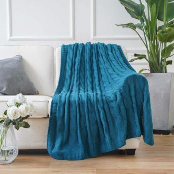 Cozy Cable Knit Blanket