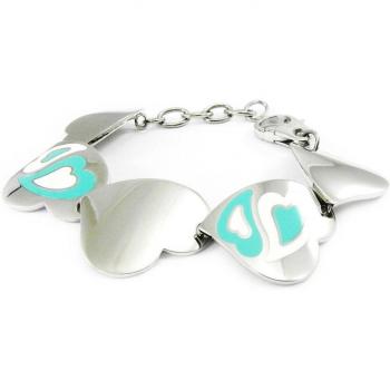 Turquoise Love Steel Bracelet – Calypso Collection (Altesse)
