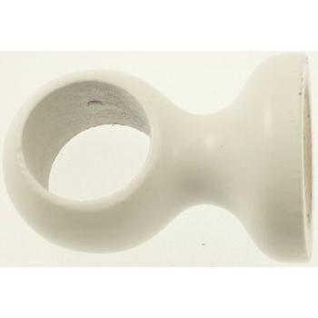 Soffitto bastone Ø28 mm, supporto laccato bianco con tasselli