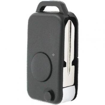 Kit Clé IR Mercedes‑Benz A/C/E – Bouton Unique, Coque, Lames HU39 et HU64