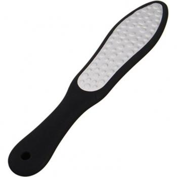 Râpe à talon et lime à ongles pour pieds 19 cm acier inoxydable haut de gamme