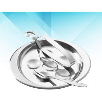 Ensemble vaisselle inox escargots pour restaurant