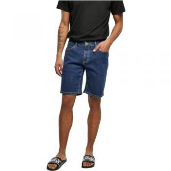 Urban Classics Men's Relaxed Fit Denim Shorts Mid Indigo Wash W38