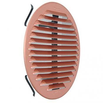 Grille de ventilation ronde en aluminium cuivré 175 mm