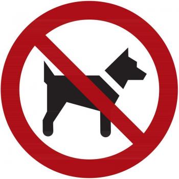 Kaiser‑Kraft Hunde‑Verbotsschild, 10 Stück, Folie, 200 mm Durch