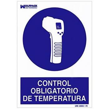 Affiche Professionnelle de Température 30x21 cm
